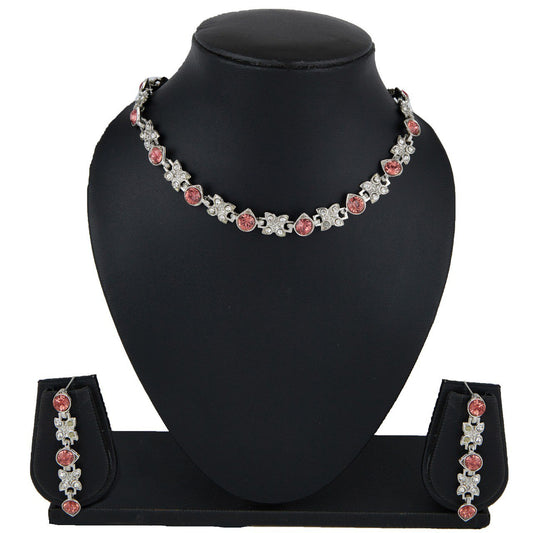 Elegant Crystal American Necklace Set