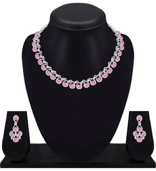 Ruby Glow American Necklace Set