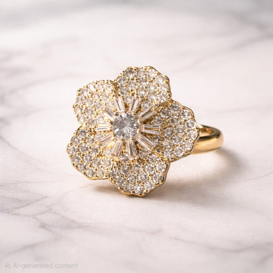 Blossom Cocktail Ring πΈπβ¨