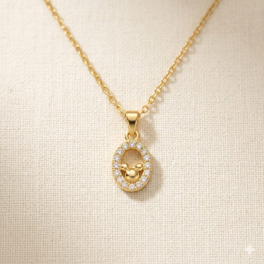 Golden Twin Heart Trillion Drop Necklace 💛💎