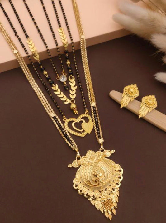 Golden Royal Elegance Mangalsutra Set