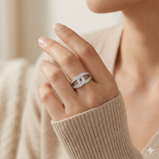 Silver Infinity Loop Statement Ring 💫💍